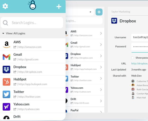TeamPassword team password manager interface