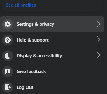 Facebook step 1 settings and privacy