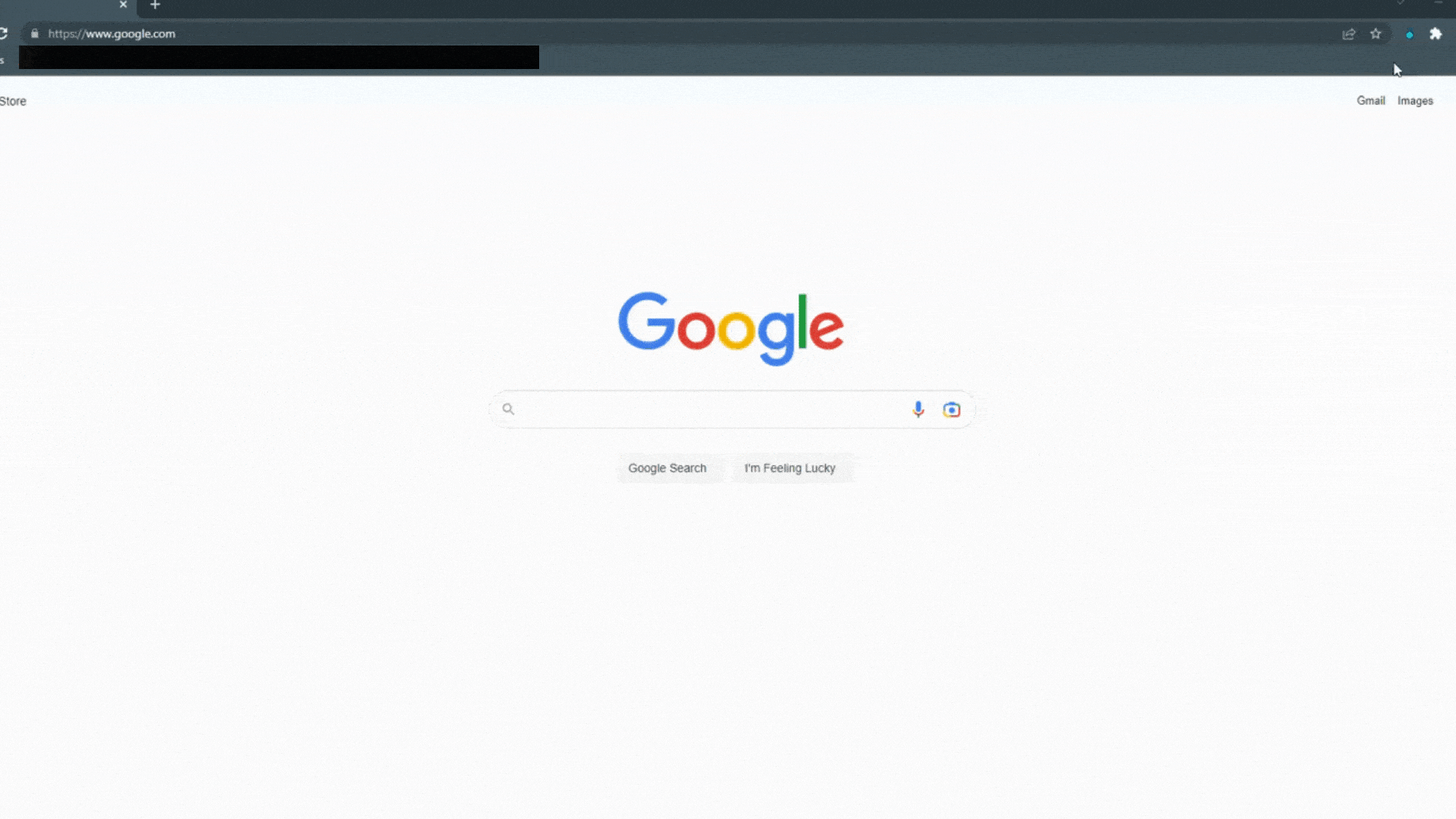 GIF showing how the TeamPassword extension can quickly open and fill credentials for a website